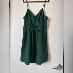 Forest green Madewell strappy dress 12